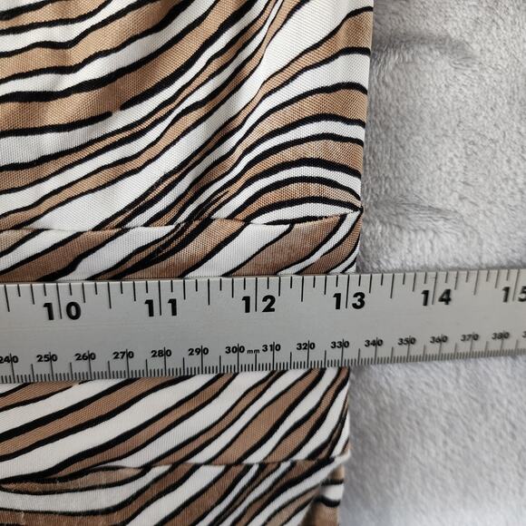 Trina Turk Swim Coverup Maxi Dress Womens 4 Small Silk Blend Zebra Hood Beach - Picture 9 of 11